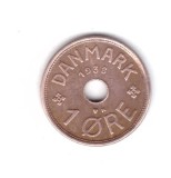 Moneda Danemarca 1 ore 1938, stare foarte buna, curata