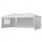 Pavilion de gradina cu pereti laterali cu ferestre, Pliabil, L 5,9 x l 2,96 x H 2,65 m, Alb, Geanta transport