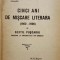 SEXTIL PUSCARIU,CINCI ANI DE MISCARE LIERARA,Bucuresti, 1909