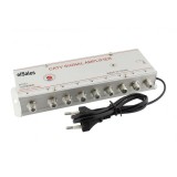 Amplificator semnal elSales ELS-1020MK8 cu 8 iesiri , alimentare 220 V , argintiu