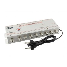 Amplificator semnal elSales ELS-1020MK8 cu 8 iesiri , alimentare 220 V , argintiu