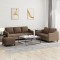 vidaXL Set de canapele cu perne, 3 piese, maro, textil 3201845