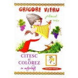 Citesc si colorez cu autocolante: Plaiul meu - Grigore Vieru