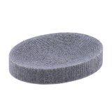 Săpuniera Polirășină Striatii Oval &ndash; Gri