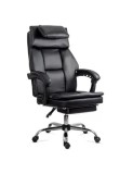 Scaun directorial OFF341, piele ecologica, mecanism balans, robust, rabatabil 170 grade, 150 kg