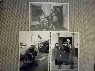 Lot 3 foto Borca, jud Neamț, 11x8 cm, text verso, anii 30 foto