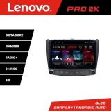 Navigatie Lexus IS 2005-2011 Lenovo Kit- IS 8 core QLED 2K 8+256 360 Android Waze USB Navigatie Internet Youtube Radio