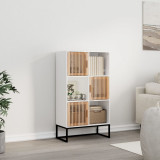 vidaXL Dulap &icirc;nalt, alb, 70x35x125 cm, lemn prelucrat