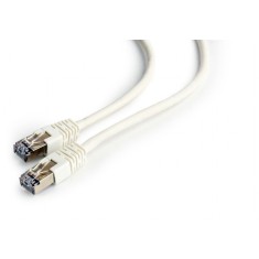 PATCH CORD FTP GEMBIRD Cat6, cupru-aluminiu, 1 m, alb, AWG26, ecranat &quot;PP6-1M/W&quot; (timbru verde 0.08 lei)
