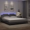 vidaXL Cadru de pat cu lumini LED, gri, 180x200 cm, piele ecologică 3214127