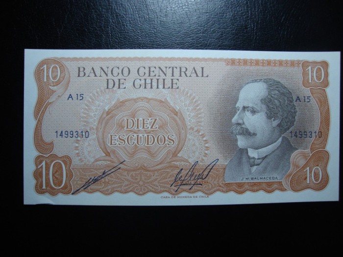 CHILE 10 ESCUDOS 1967 UNC