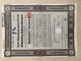 100 Goldmark 1927 obligatiune Germania marci aur titlu neincasat cu dobanda