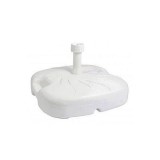 Suport umbrela 41x41 cm, fabicat din plastic culoare alba, diametru teava maxim 3.5 cm