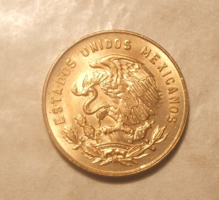 MEXIC 5 CENTAVOS 1966 UNC