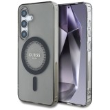 Husa pentru samsung galaxy s25 - guess iml rhinestones magsafe - black