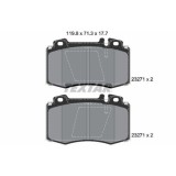 Placute frana Mercedes Clasa M (W163) 02.98-07.05, Clasa S (W220) 09.98-08.05, Clasa S Coupe (C215) 03.99-12.06, Sl (R129) 03.89-09.04, Sl (R230) 10., Textar