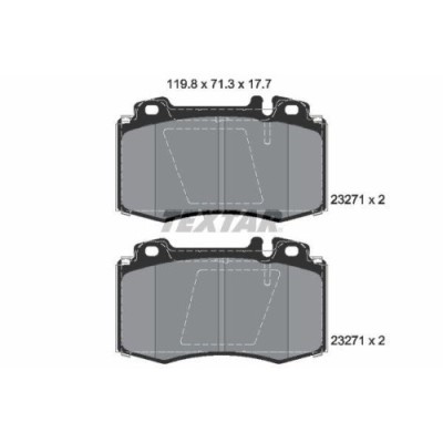 Placute frana Mercedes Clasa M (W163) 02.98-07.05, Clasa S (W220) 09.98-08.05, Clasa S Coupe (C215) 03.99-12.06, Sl (R129) 03.89-09.04, Sl (R230) 10. foto
