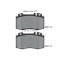 Placute frana Mercedes Clasa M (W163) 02.98-07.05, Clasa S (W220) 09.98-08.05, Clasa S Coupe (C215) 03.99-12.06, Sl (R129) 03.89-09.04, Sl (R230) 10.