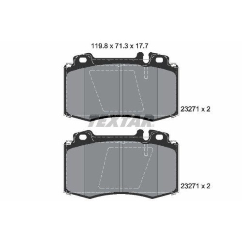 Placute frana Mercedes Clasa M (W163) 02.98-07.05, Clasa S (W220) 09.98-08.05, Clasa S Coupe (C215) 03.99-12.06, Sl (R129) 03.89-09.04, Sl (R230) 10.