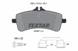 TEXTAR 2558701 set placute frana,frana disc