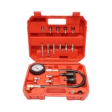 Trusa tester compresie motoare diesel cu manometru mecanic 0-70 bar 19 piese