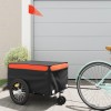 VidaXL Remorcă pentru biciclete, negru și portocaliu, 45 kg, fier 94103