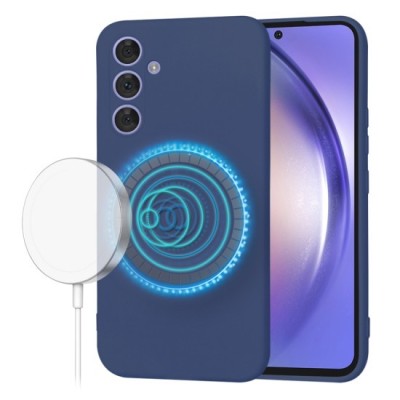 Husa pentru Samsung Galaxy A54 - Techsuit SoftFlex MagSafe - Navy Blue foto