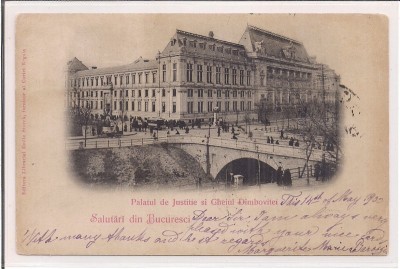 Carte postala circulata in anul 1900 Bucuresti foto