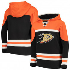 Anaheim Ducks hanorac cu glugă pentru copii Asset Lace-Up Pullover Hoodie - Dětské S (6 - 9 let)