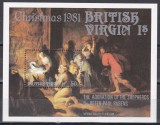 Insulele Virgine Britanice 1981 - Crăciun - Pictură de Rubens, Colita, MNH, Nestampilat