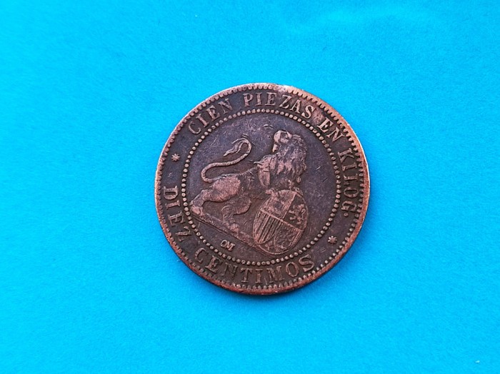 10 Centimos 1870 Spania