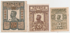 ROMANIA 10 BANI 1917, 25 BANI 1917, 50 BANI 1917 XF+, AUNC foto