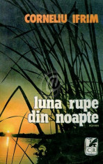 Luna rupe din noapte foto