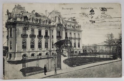 BUCURESTI , PALATUL G. Gr. CANTACUZINO , CARTE POSTALA , 1912 foto