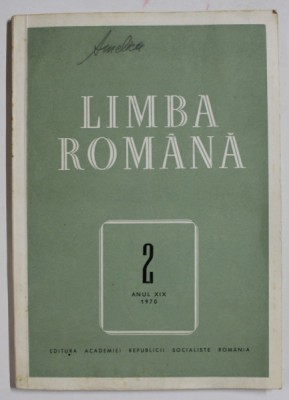 LIMBA ROMANA , NR. 2 , ANUL XIX , 1970 foto