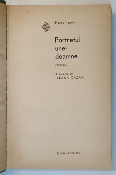 PORTRETUL UNEI DOAMNE HENRY JAMES