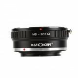 Adaptor montura K&amp;F Concept MD-EOS M de la Minolta MD MC la Canon EOS M-Mount KF06.279