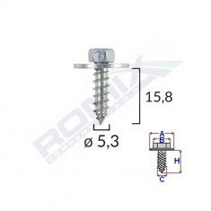 Surub Cu Saiba Ford Opel 5.5X19mm Set 10 Buc 132352 45099-RMX