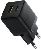 Incarcator retea Baseus Palm P1011160A113-00 Quick Charge 30W 1x USB Type-C 1x USB