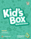 Kid's Box New Generation Level 4 Activity Book with Digital Pack British English - Paperback brosat - Caroline Nixon , Michael Tomlinson - Art Klett