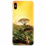 Husa silicon pentru Apple Iphone X, Hill Top Tree Golden Light
