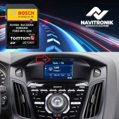 Card navigație Ford MFD (ecran mic) Ford Focus Fiesta Kuga C-Max ROMANIA 2024 foto