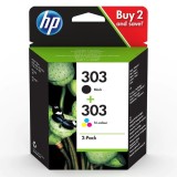 HP original ink sada 3YM92AE, HP 303, CMYK, 165CMY-200Kstr.
