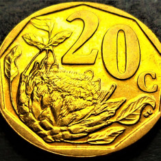 Moneda 20 CENTI - AFRICA de SUD, anul 2016 *cod 1729 B = AFORIKA BORWA - A.UNC