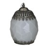 Felinar LED Gradina, Sticla Argintiu Antichizat, 14x19cm, Inart - Decoratiune Luminoasa Exterior, Interior
