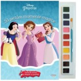 Disney. Printese. Sa pictam momente magice. Carte de colorat cu pensula si acuarele - Litera