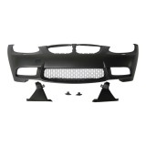 Set bara fata BMW Seria 3 Coupe/Cabrio, 09.2010, cu gauri spalator; grunduit, de vopsit; type M3; cu grila inferiorae; cu conducte de aer cu frana;
