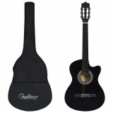 Set Chitară Acustică Occidentală 12 Piese 6 Corzi Negru 38&amp;quot; 70133, General