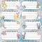 Set etichete școlare Tanex tls-828, Mermaids. 30 buc/set