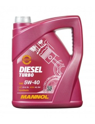 Ulei pentru motor MANNOL DIESEL TURBO 5W40, 5L foto